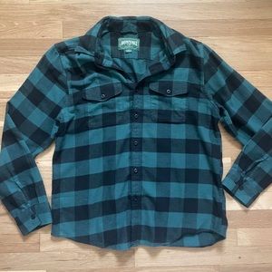 American Eagle Men’s Long Sleeve Flannel Button-Down Shirt